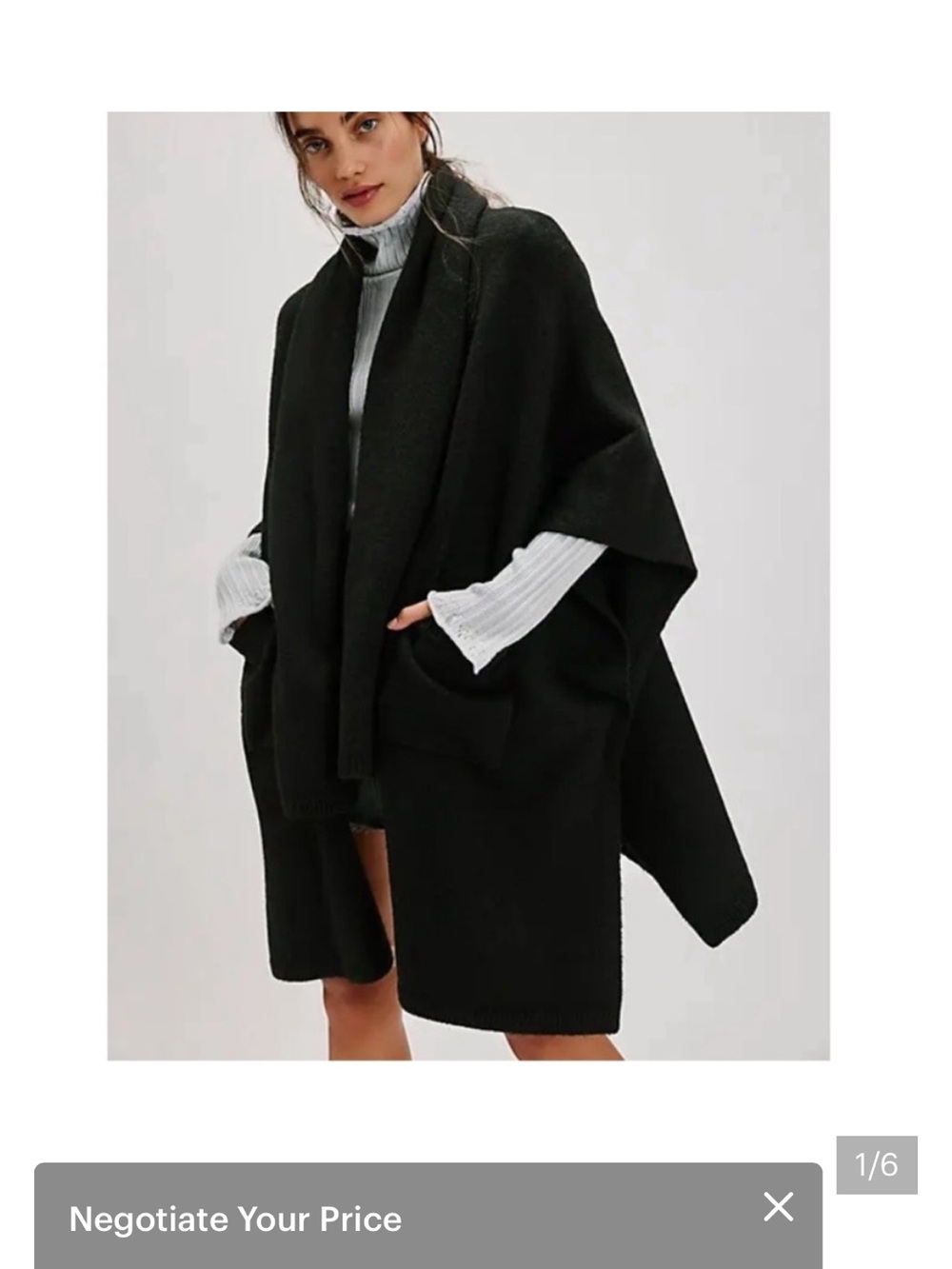 Free People Ellie Scarf Wrap Duster